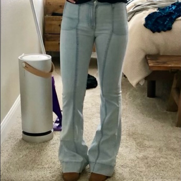 J Brand Denim - J Brand High Rise Light Wash Bell Bottom Jeans